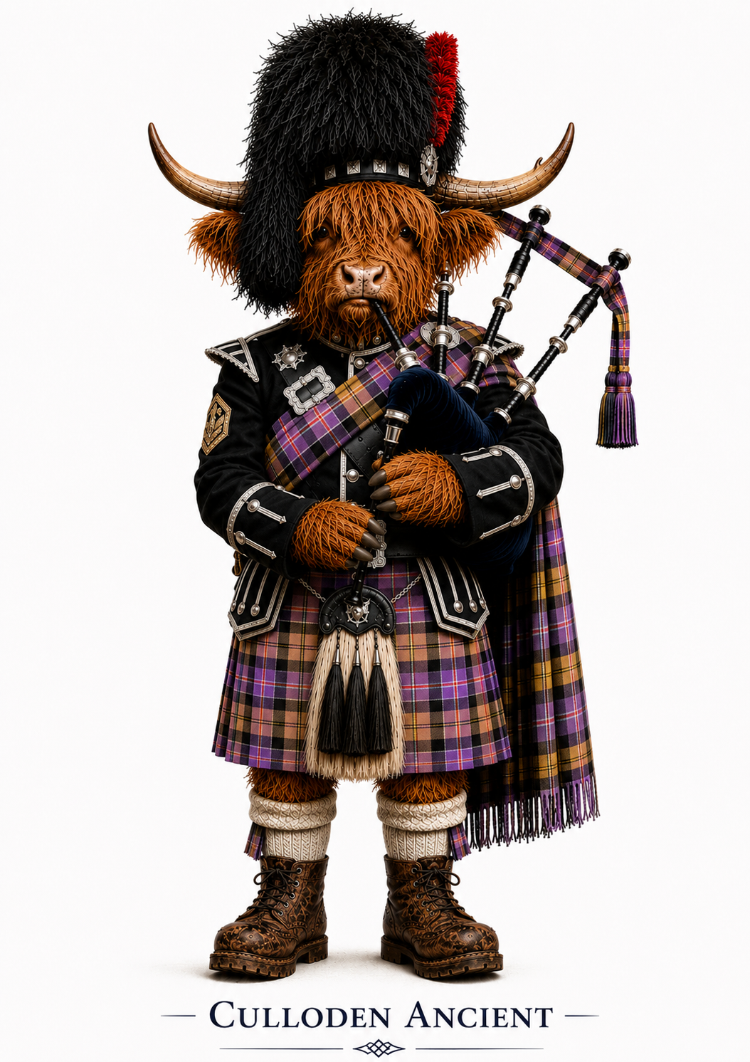 Hamish - Classic Red - Culloden  Ancient  Tartan